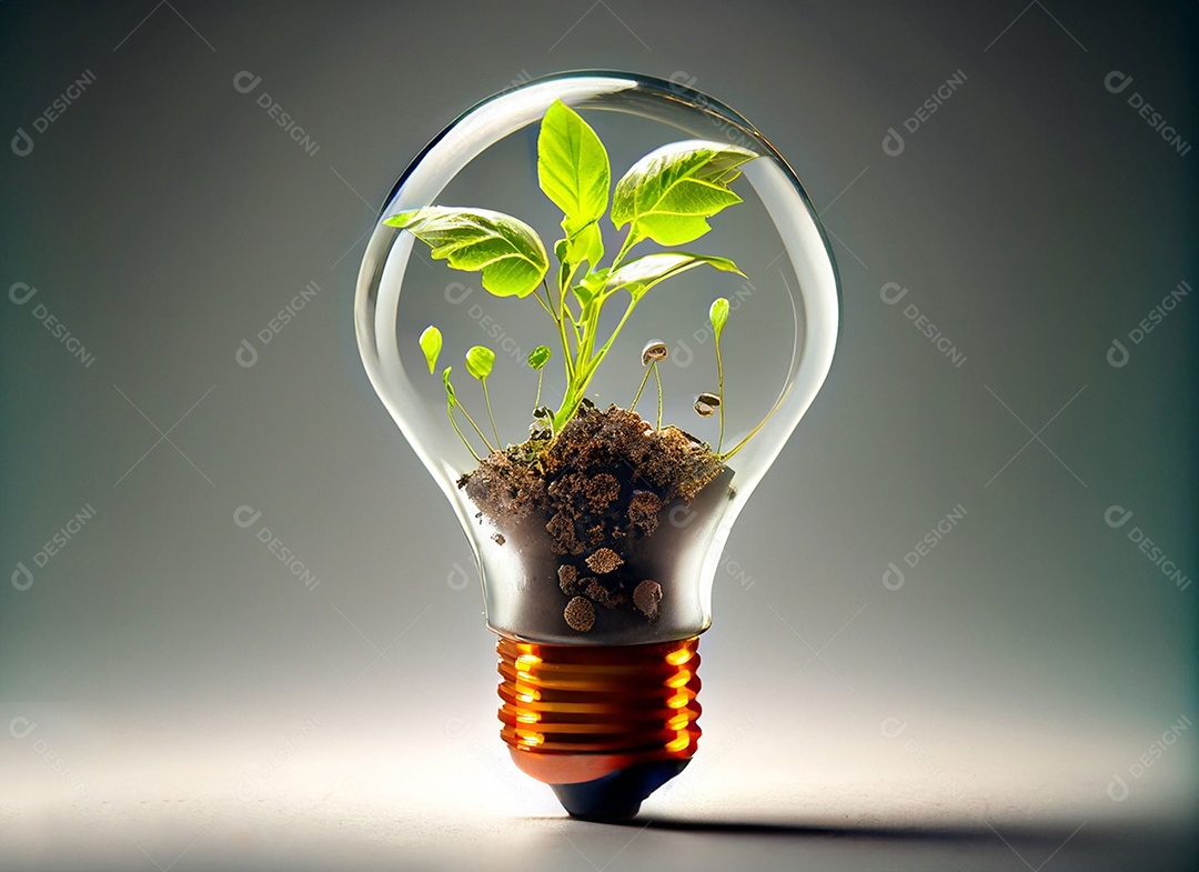 Uma planta em um copo