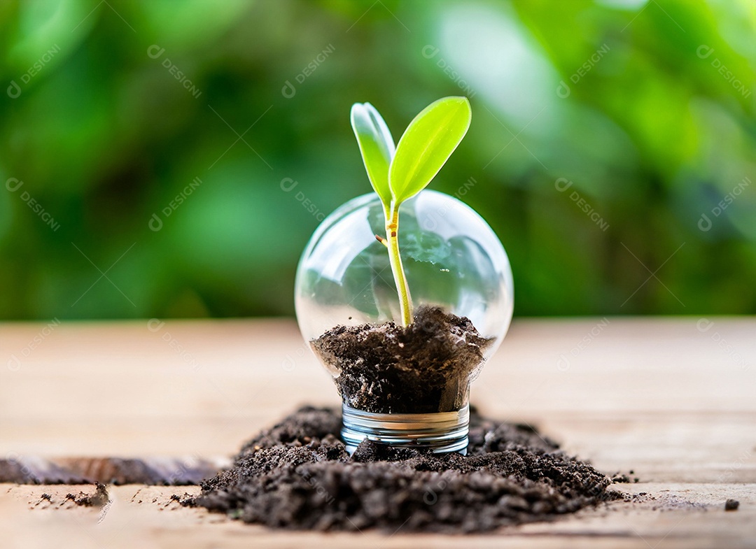 Uma planta em um copo