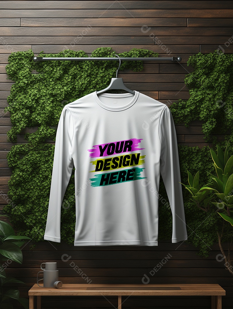 Mockup de Camisa Longa PSD Editável