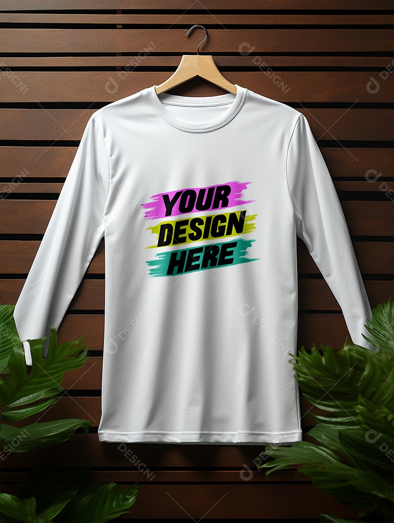 Mockup de Camisa Longa Masculina PSD Editável