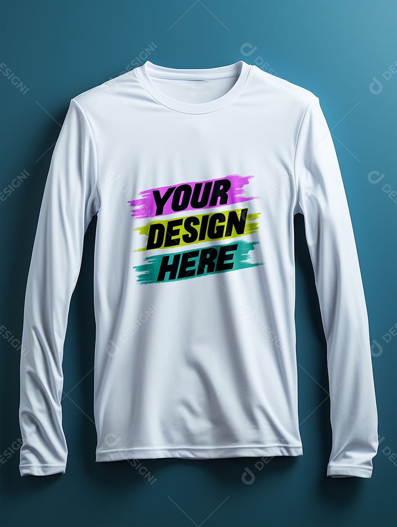 Mockup de Camisa Longa Masculina PSD Editável