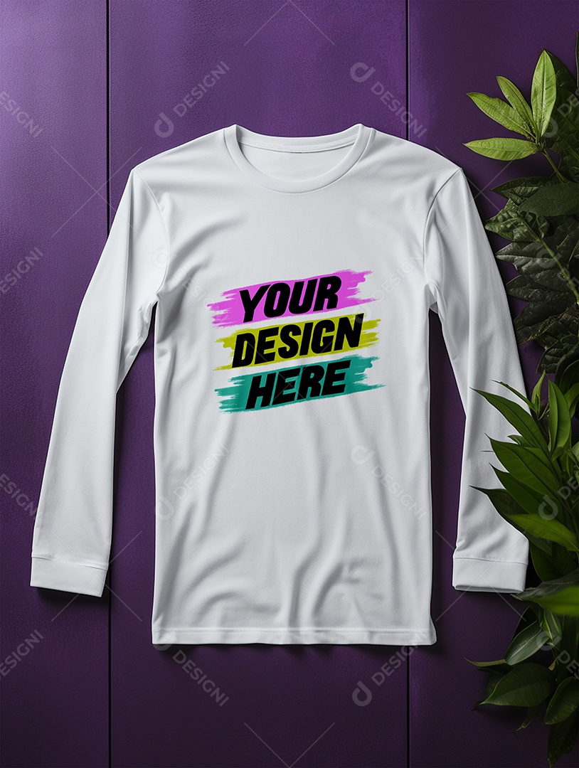 Mockup de Camisa Longa Masculina PSD Editável
