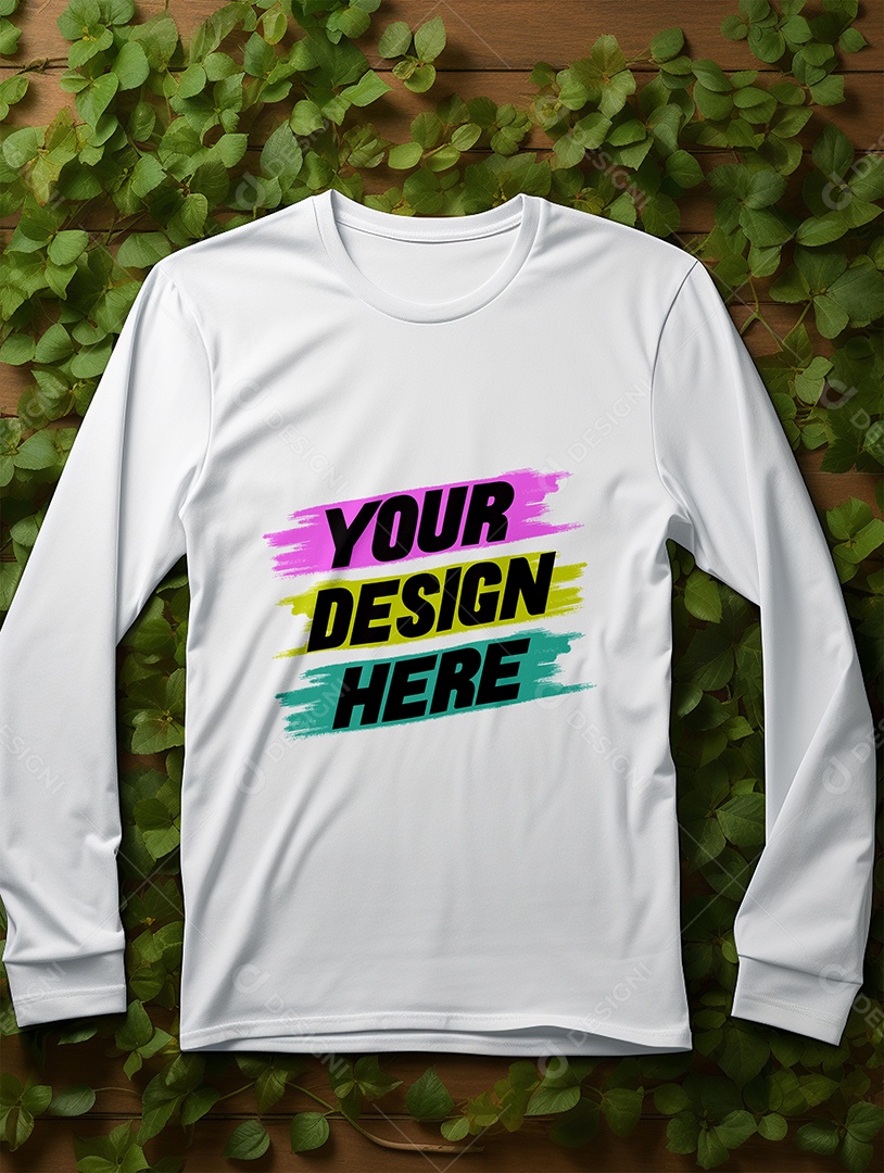 Mockup de Camisa Longa Masculina PSD Editável