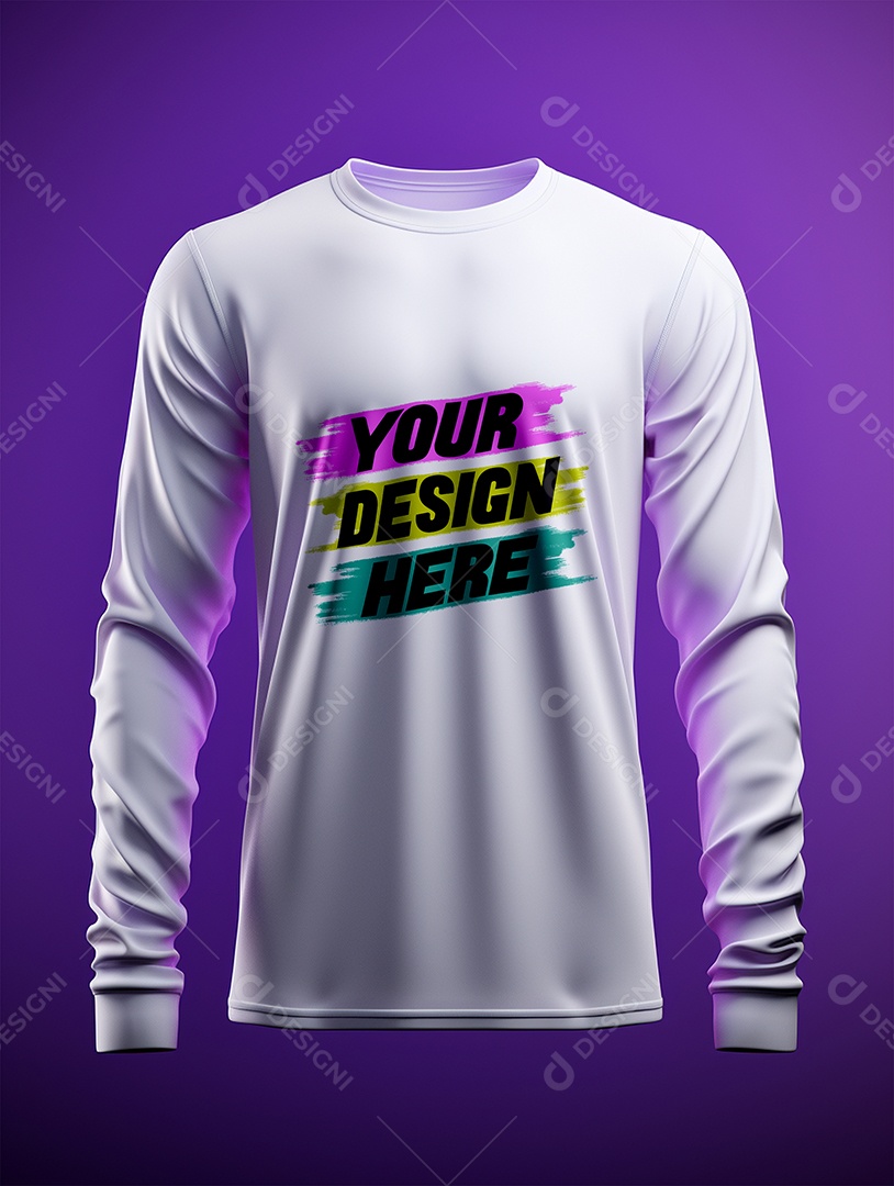 Mockup de Camisa Longa Masculina PSD Editável