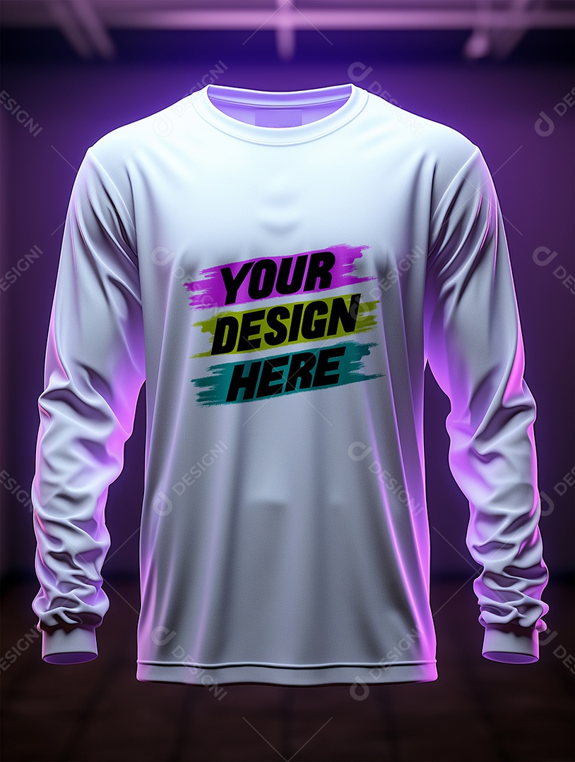 Mockup de Camisa Longa Masculina PSD Editável