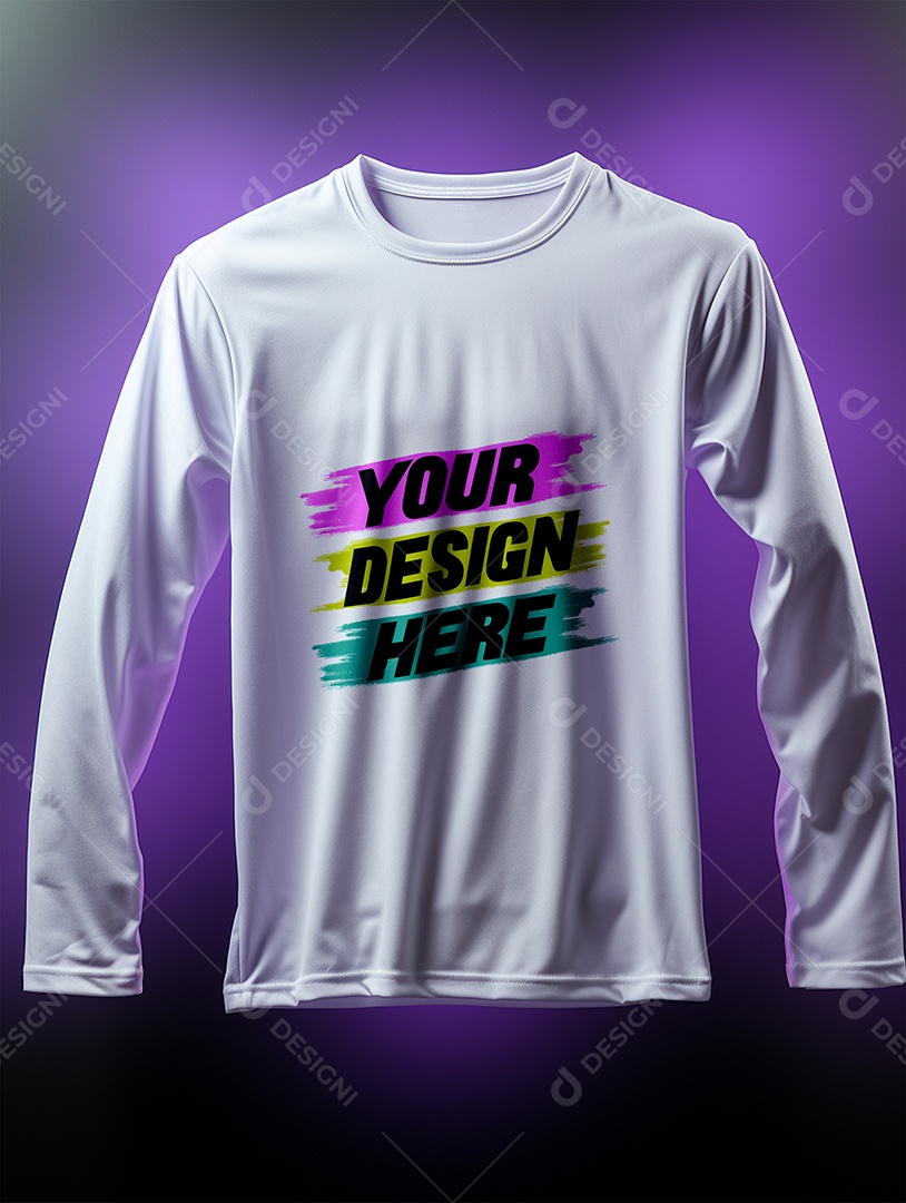 Mockup de Camisa Longa Masculina PSD Editável