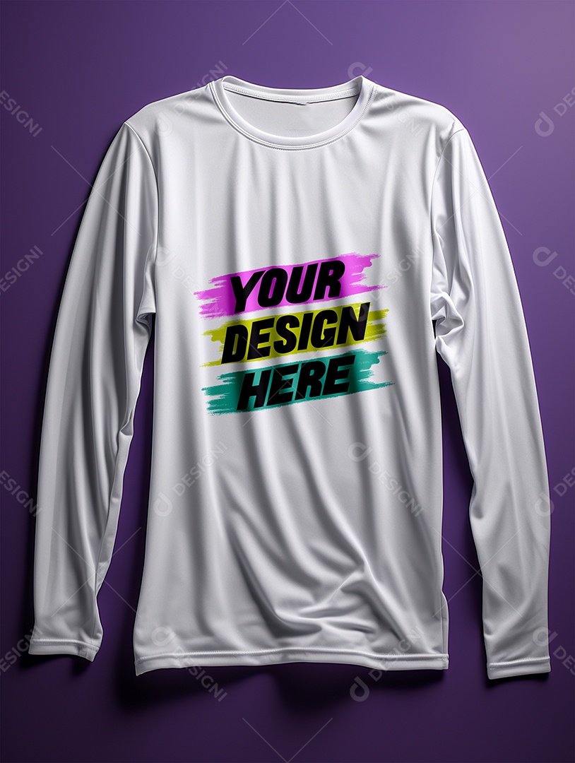 Mockup de Camisa Longa Masculina PSD Editável