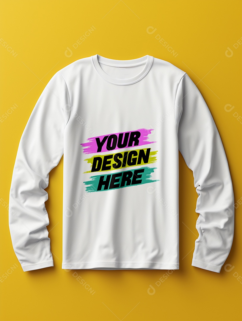 Mockup de Camisa Longa Masculina PSD Editável