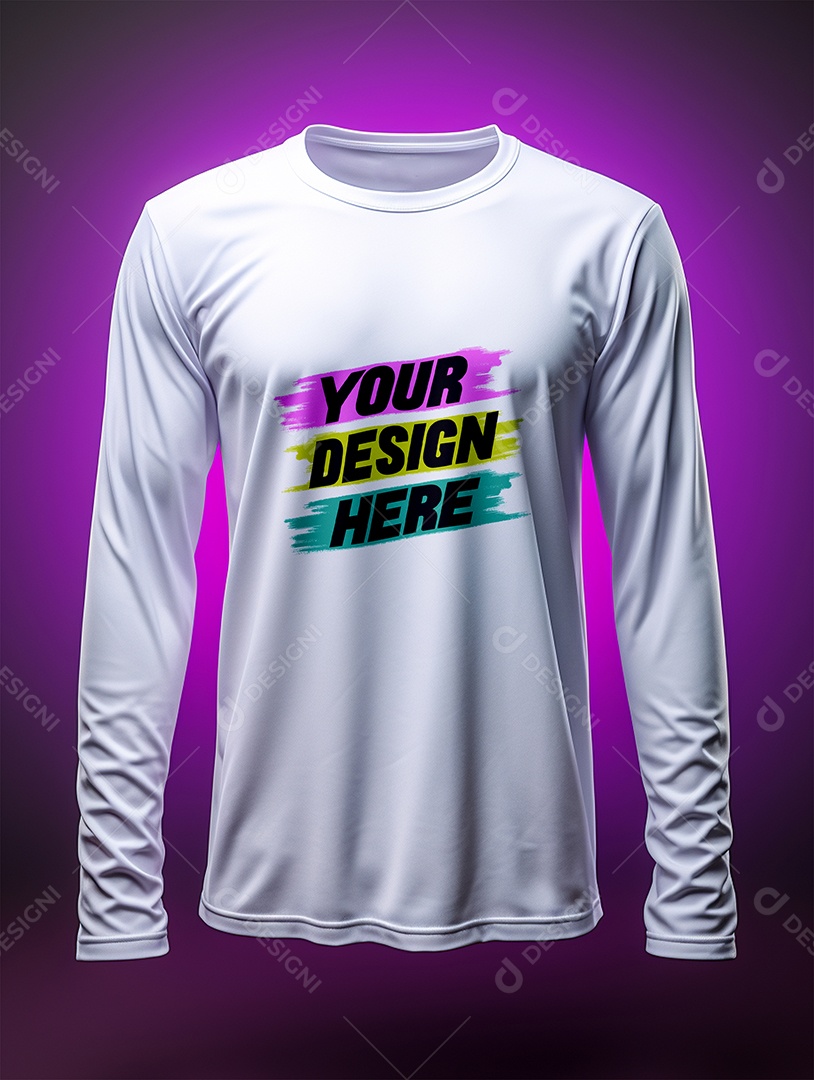 Mockup de Camisa Longa Masculina PSD Editável