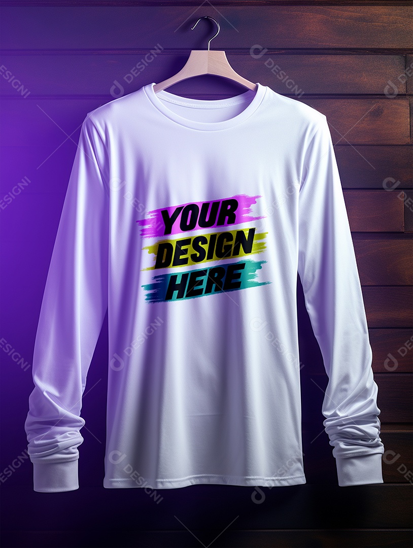 Mockup de Camisa Longa Masculina PSD Editável