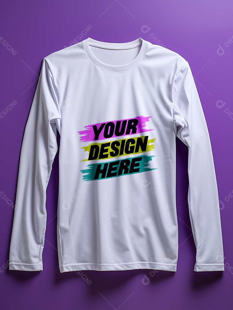 Mockup de Camisa Longa Masculina PSD Editável