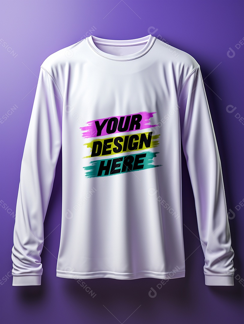 Mockup de Camisa Longa Masculina PSD Editável