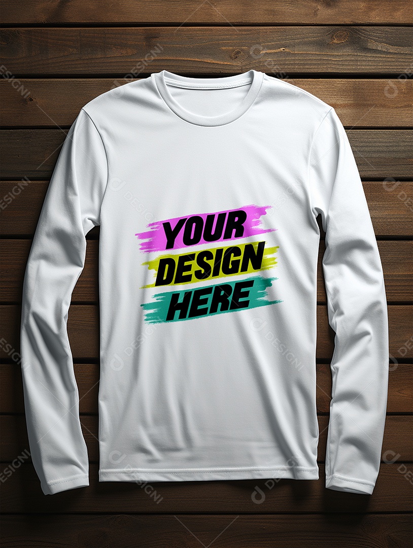 Mockup de Camisa Longa Masculina PSD Editável