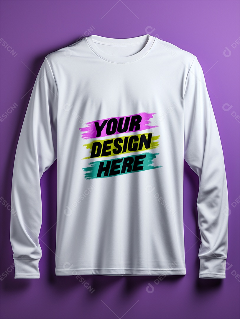 Mockup de Camisa Longa Masculina PSD Editável