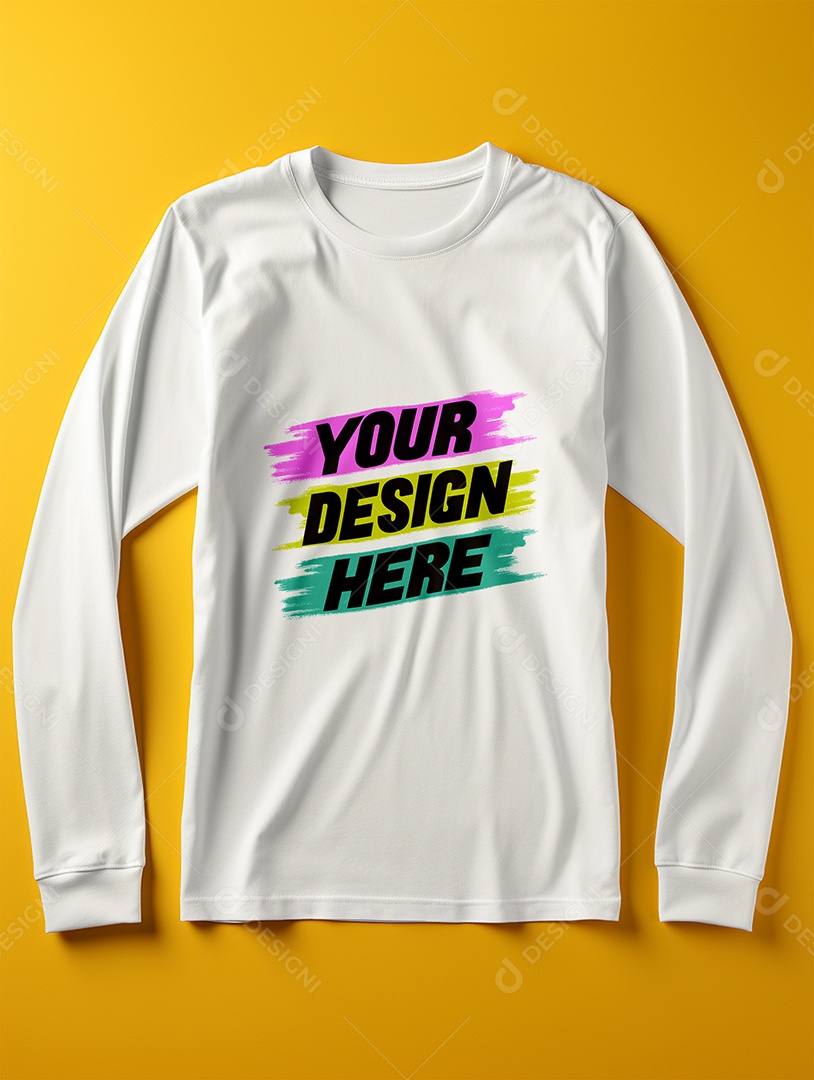 Mockup de Camisa Longa Masculina PSD Editável
