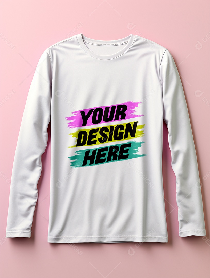 Mockup de Camisa Longa Masculina PSD Editável