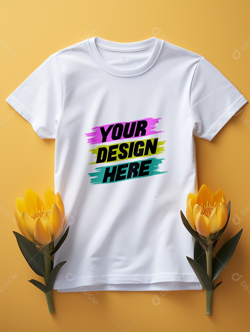 Mockup de Camisa Feminina PSD Editável