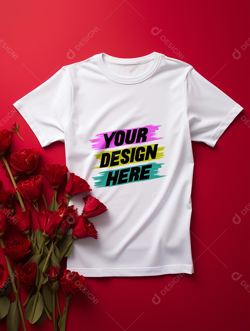 Mockup de Camisa Feminina PSD Editável