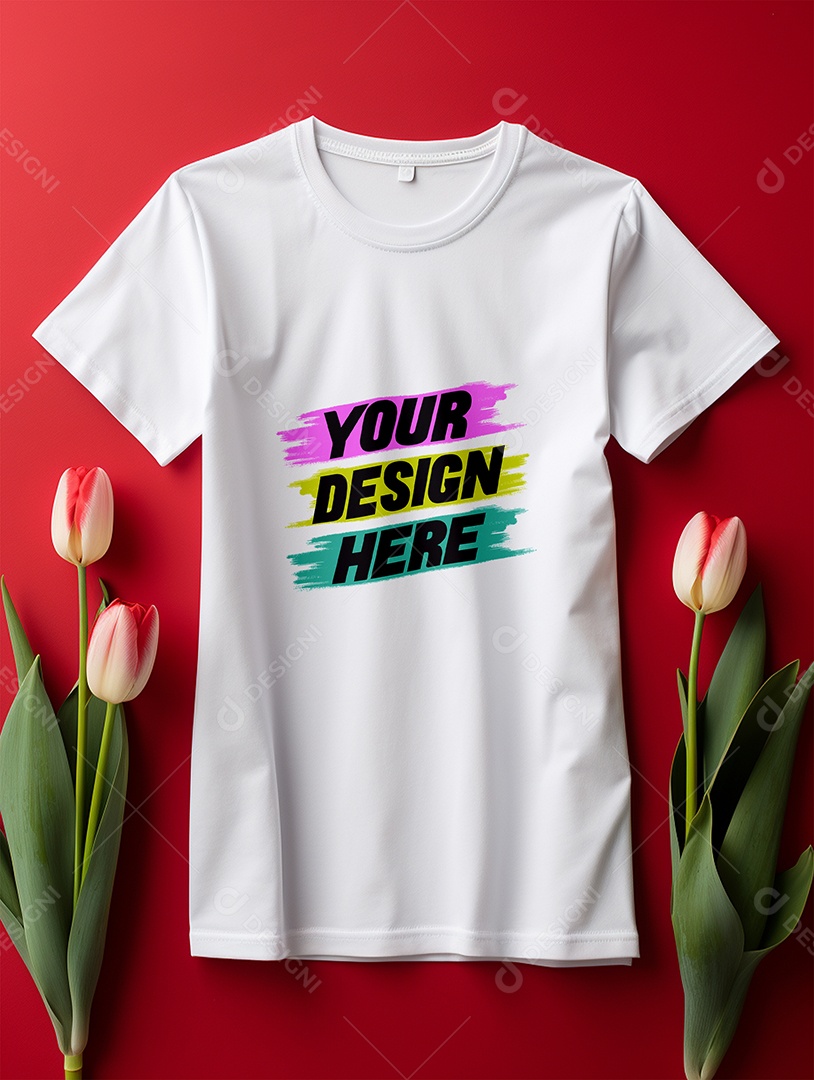 Mockup de Camisa Feminina PSD Editável
