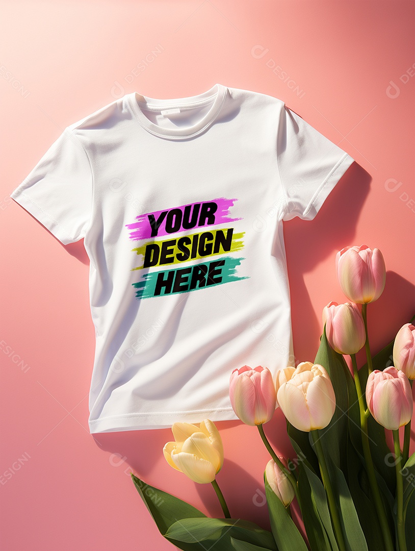 Mockup de Camisa Feminina PSD Editável
