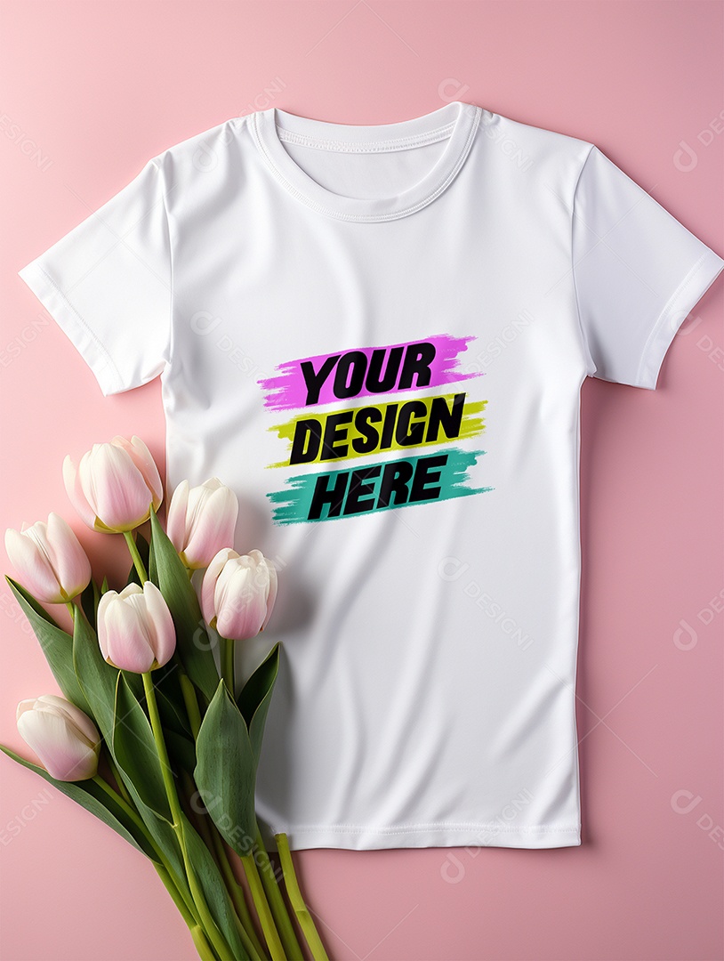 Mockup de Camisa Feminina PSD Editável