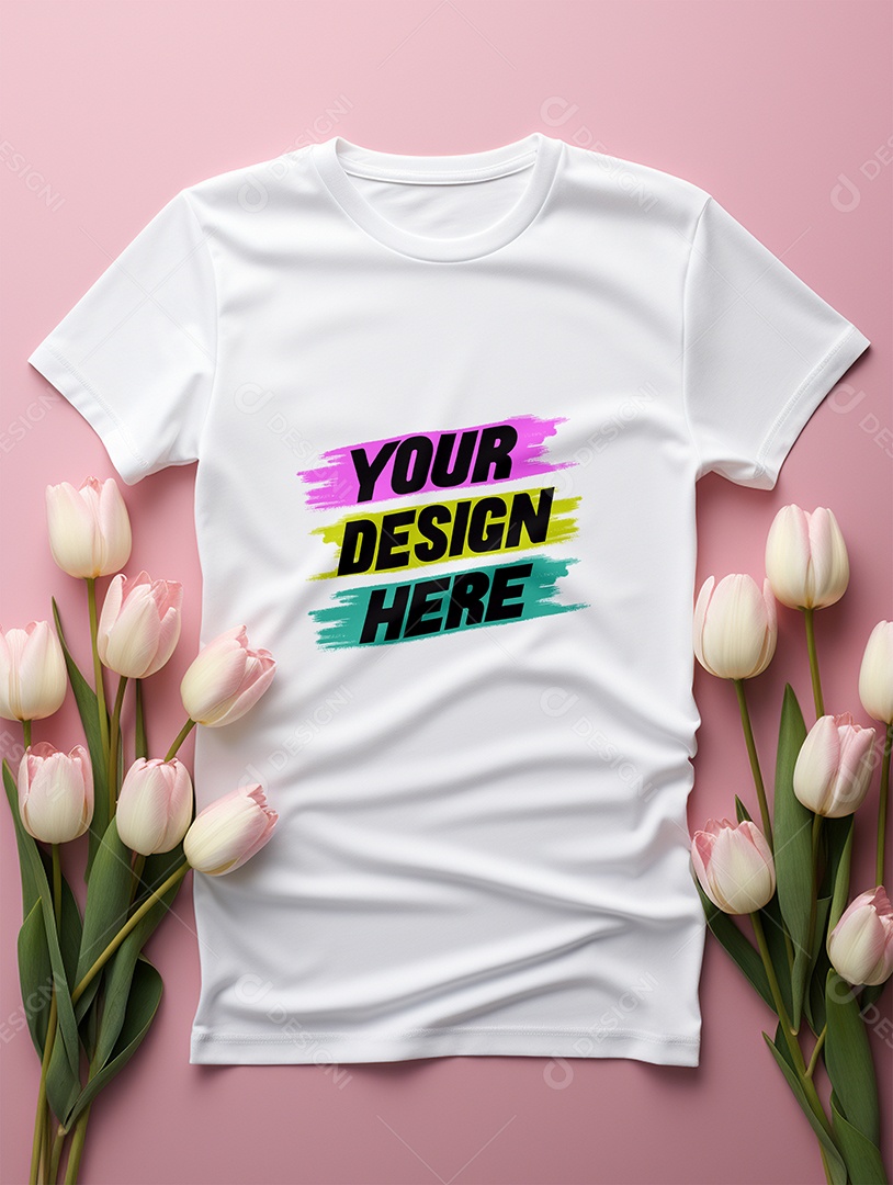 Mockup de Camisa Feminina PSD Editável