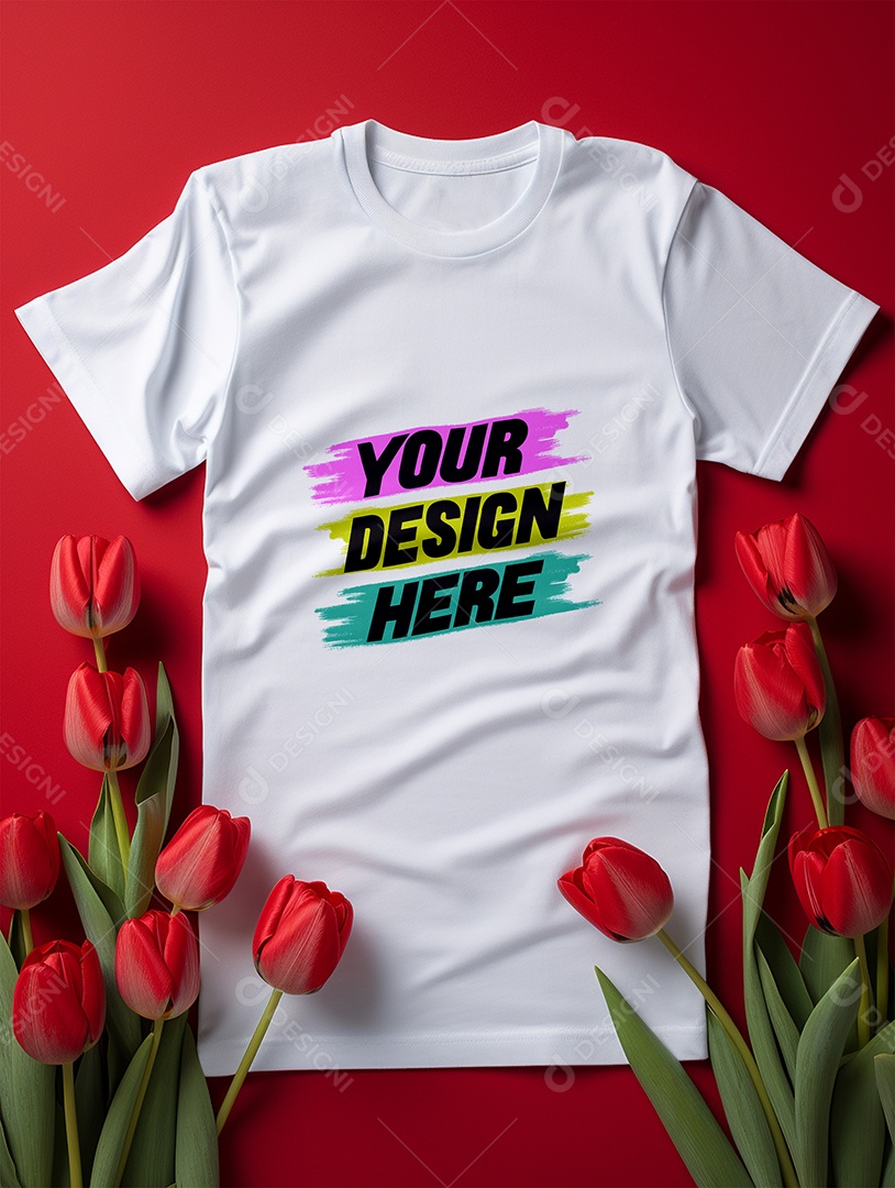 Mockup de Camisa Feminina PSD Editável