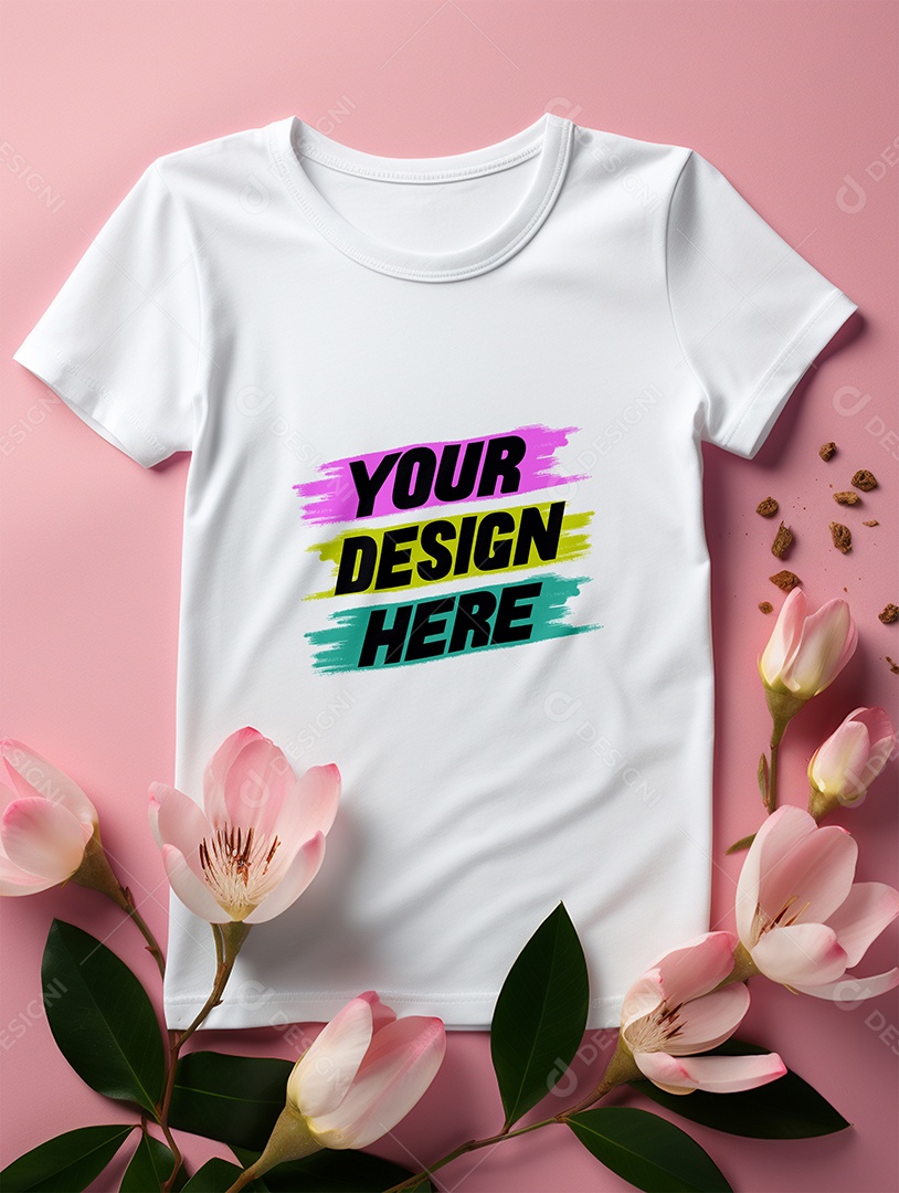 Mockup de Camisa Feminina PSD Editável