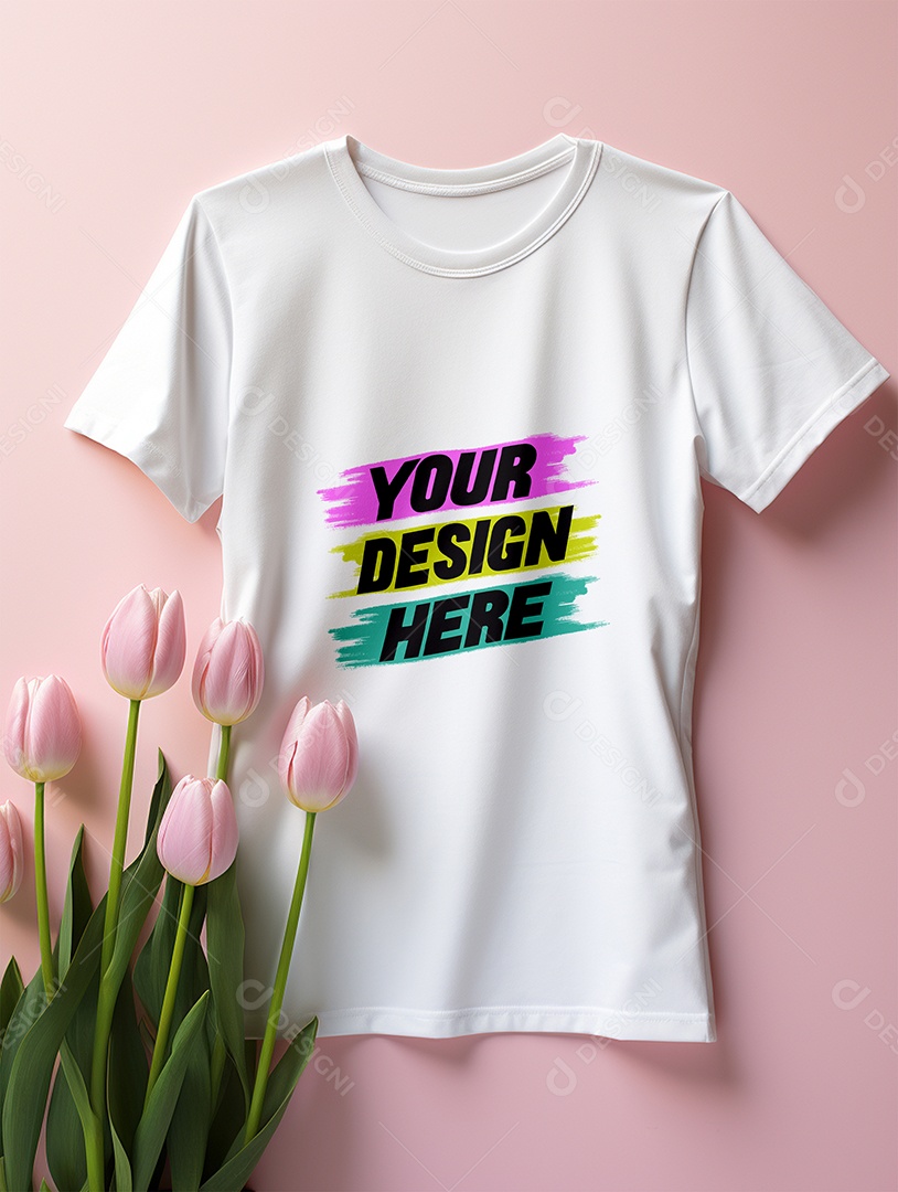 Mockup de Camisa Feminina PSD Editável