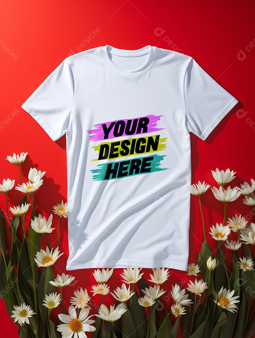 Mockup de Camisa Feminina PSD Editável