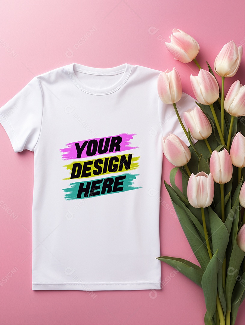 Mockup de Camisa Feminina PSD Editável