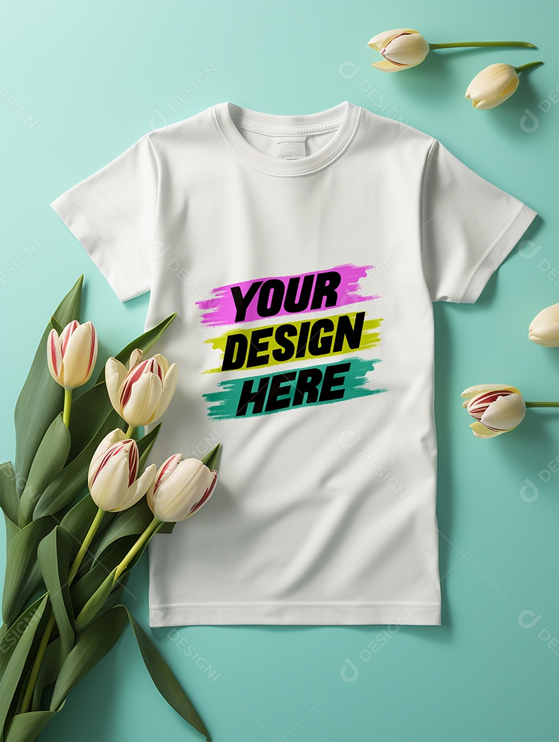 Mockup de Camisa Feminina PSD Editável