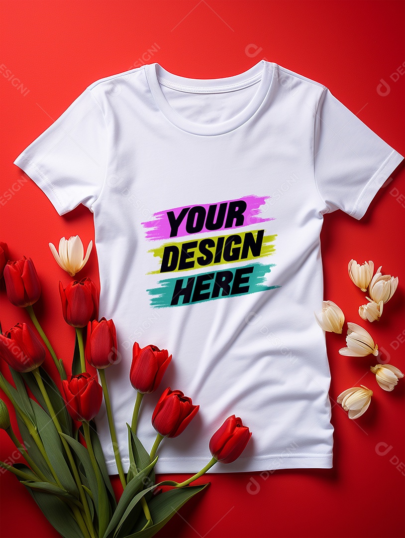 Mockup de Camisa Feminina PSD Editável