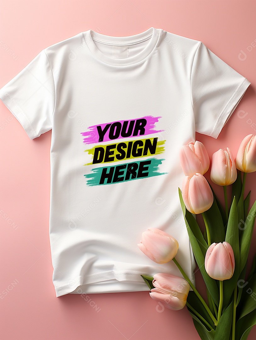 Mockup de Camisa Feminina PSD Editável