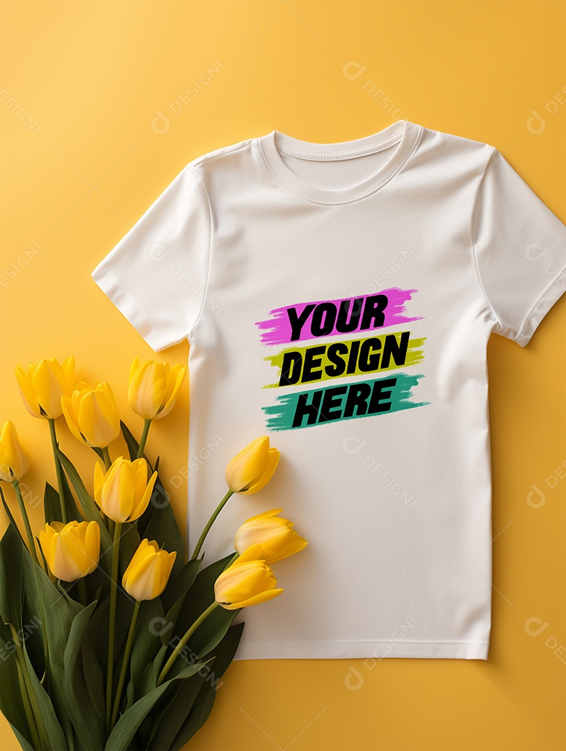 Mockup de Camisa Feminina PSD Editável