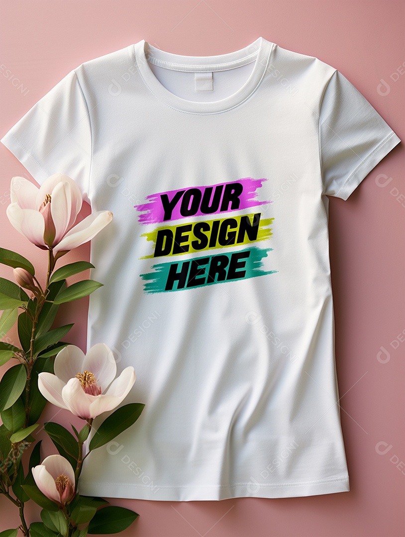 Mockup de Camisa Feminina PSD Editável