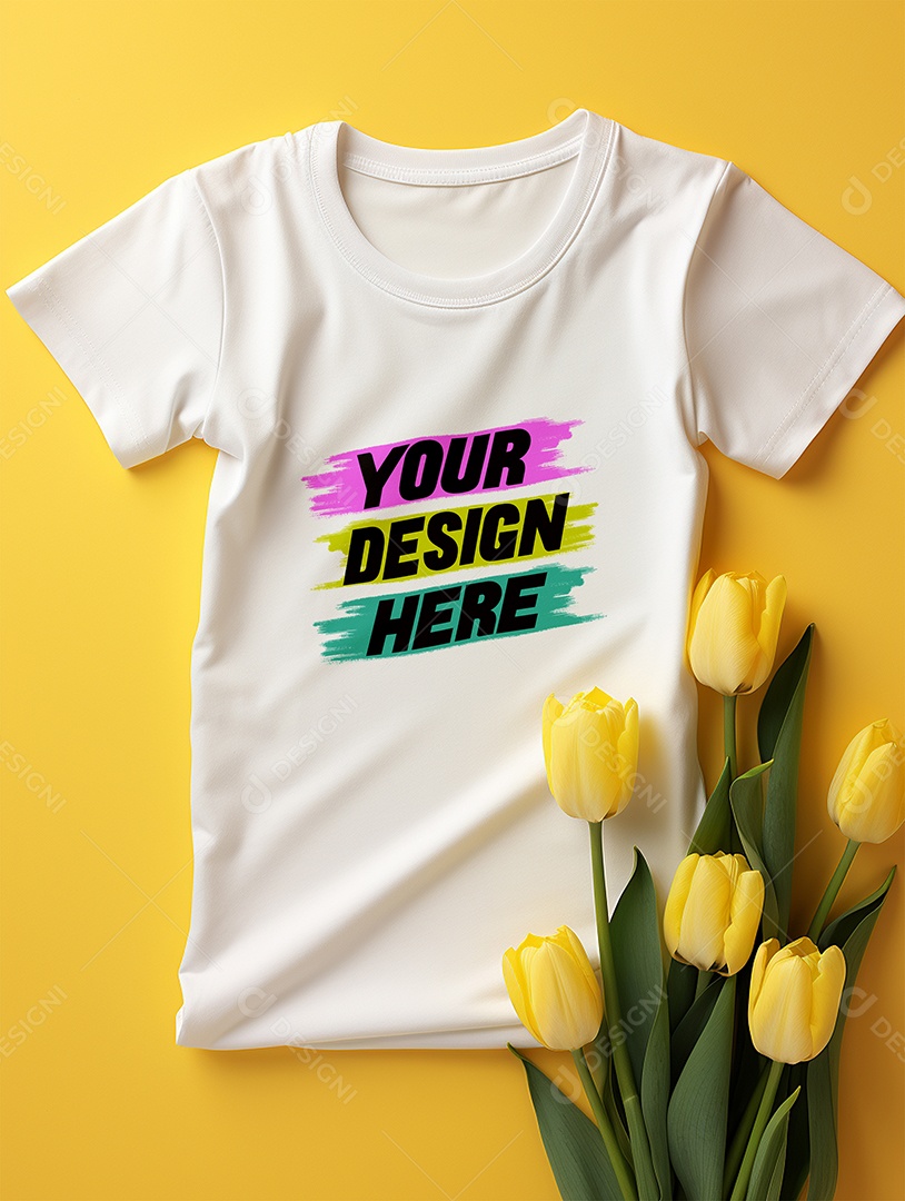 Mockup de Camisa Feminina PSD Editável