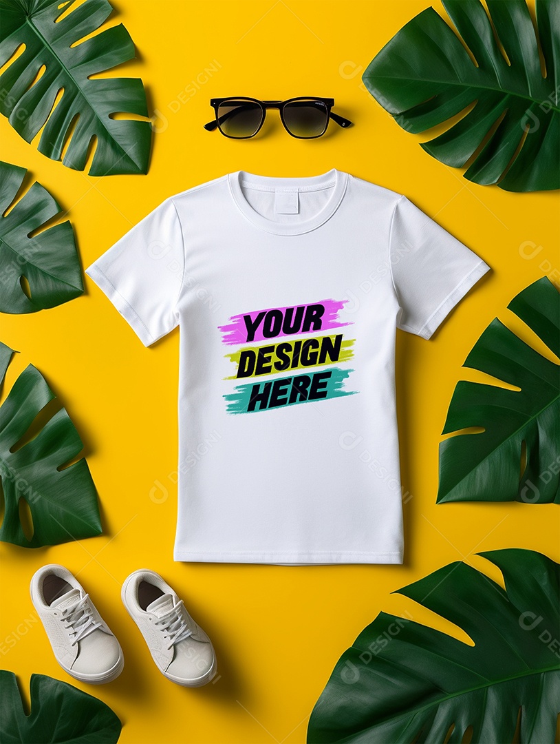 Mockup de Camisa Feminina PSD Editável