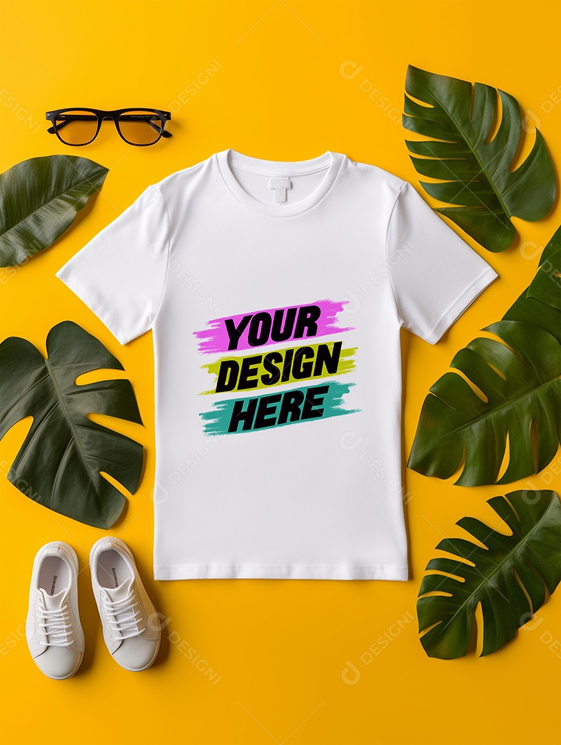 Mockup de Camisa Feminina PSD Editável