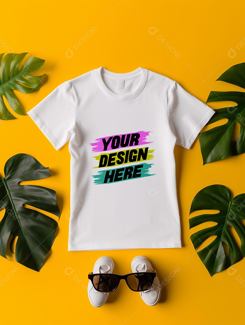 Mockup de Camisa Feminina PSD Editável