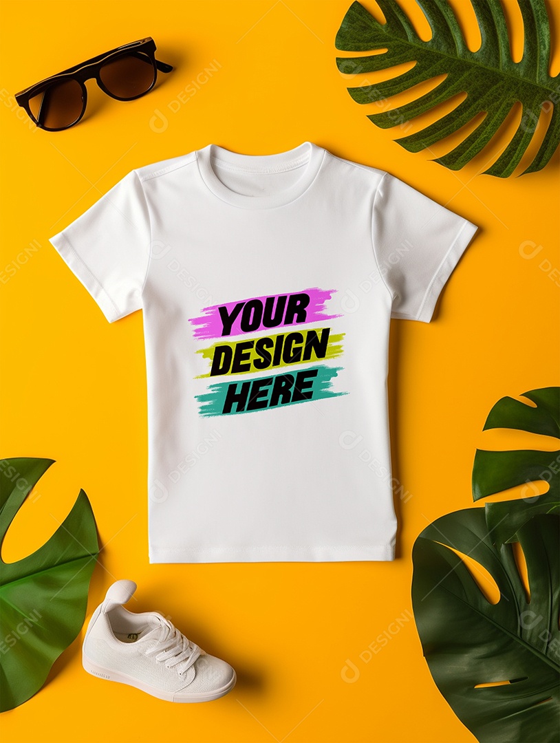 Mockup de Camisa Feminina PSD Editável