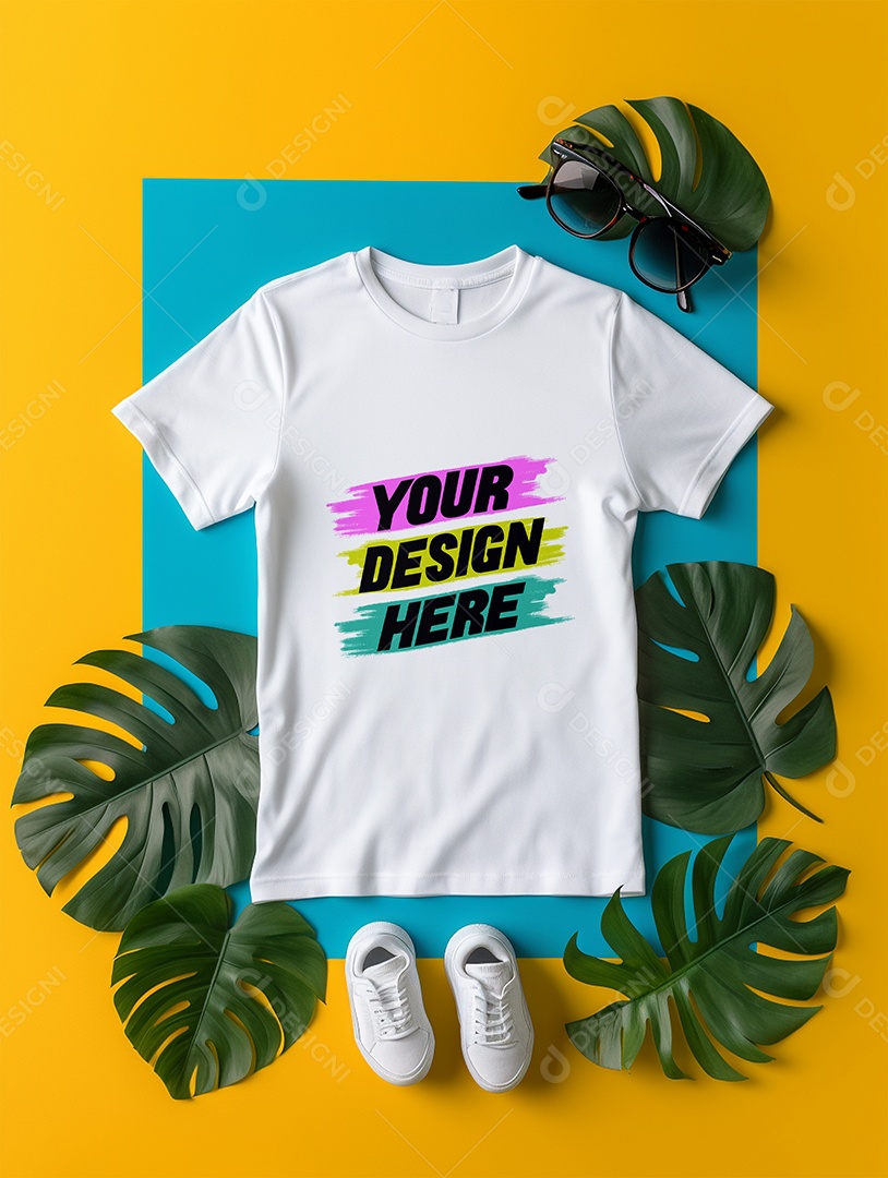 Mockup de Camisa Feminina PSD Editável