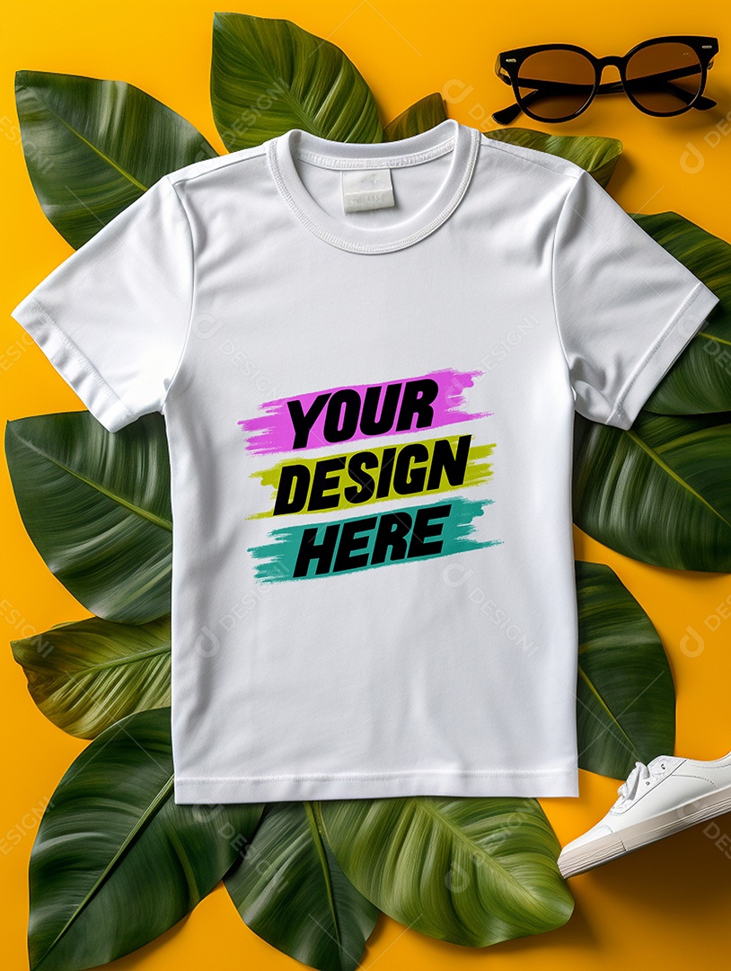 Mockup de Camisa Feminina PSD Editável
