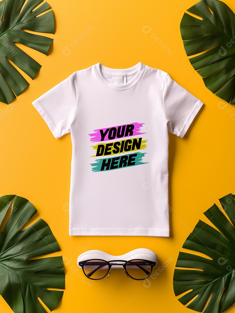 Mockup de Camisa Feminina PSD Editável