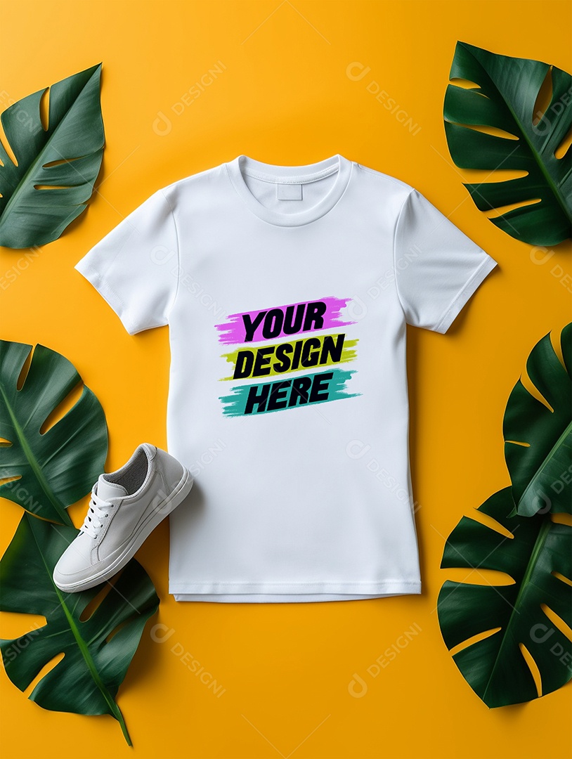 Mockup de Camisa Feminina PSD Editável