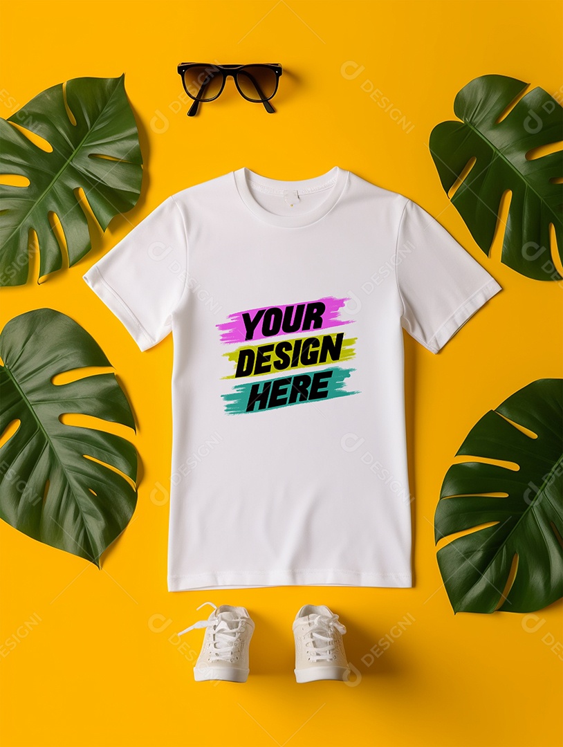 Mockup de Camisa Feminina PSD Editável