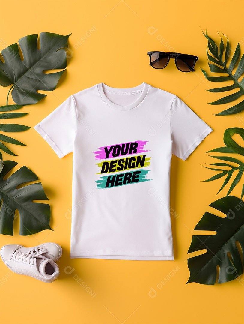 Mockup de Camiseta Infantil PSD Editável