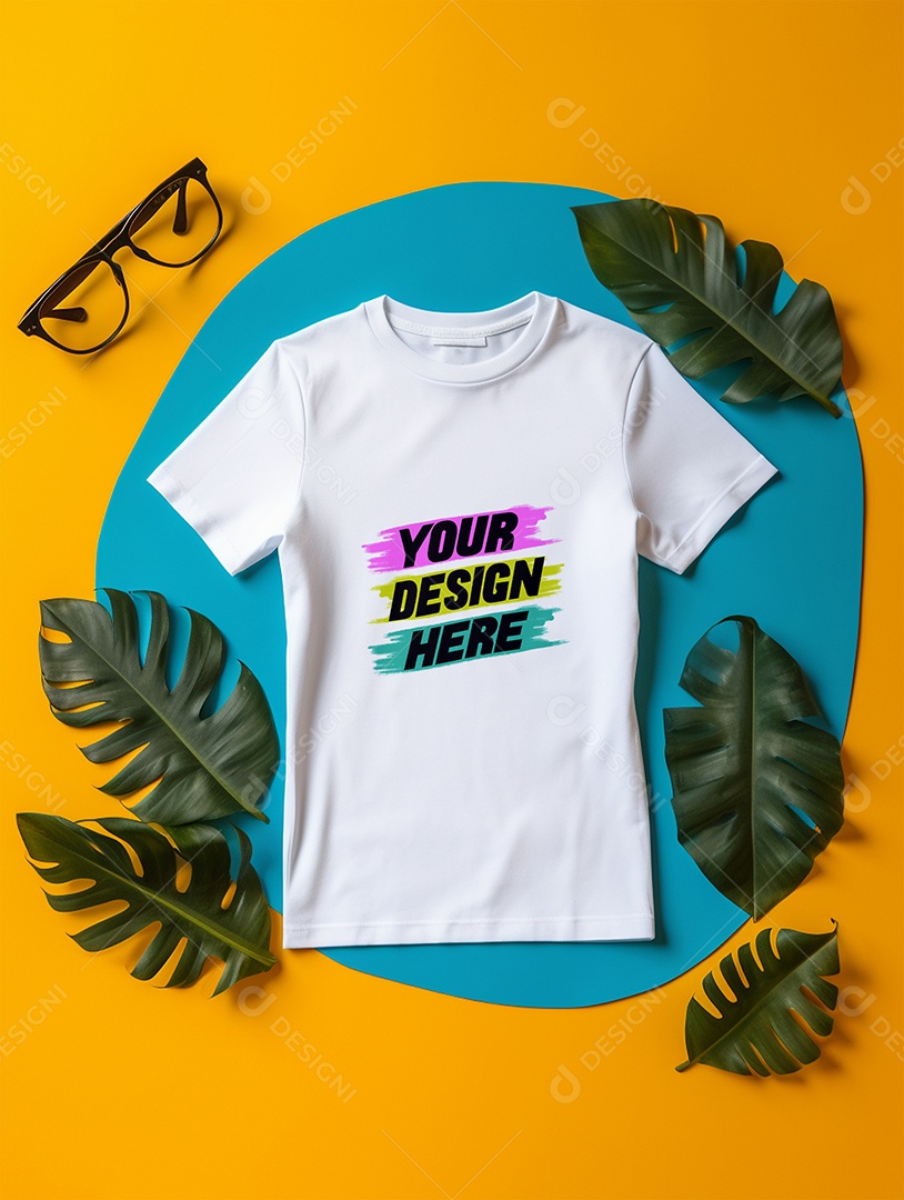 Mockup de Camiseta Infantil PSD Editável
