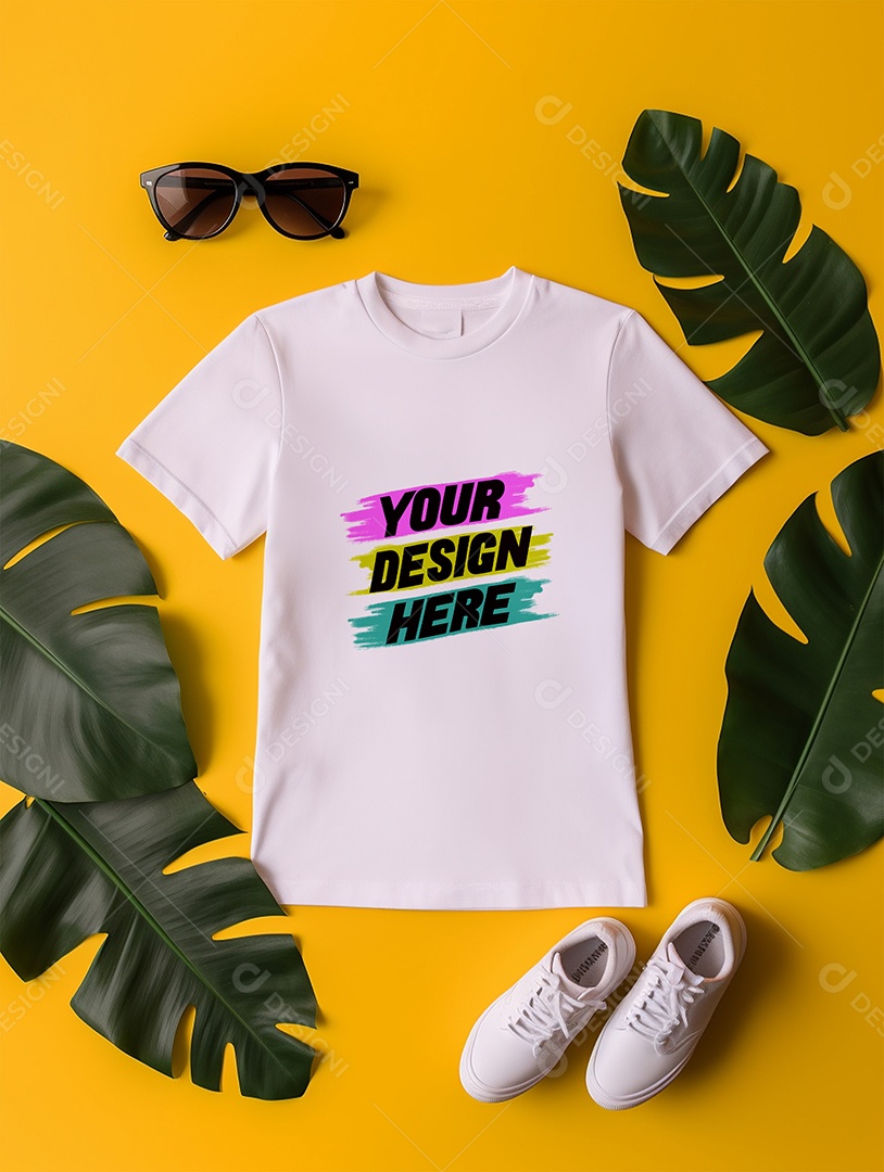 Mockup de Camiseta Infantil PSD Editável