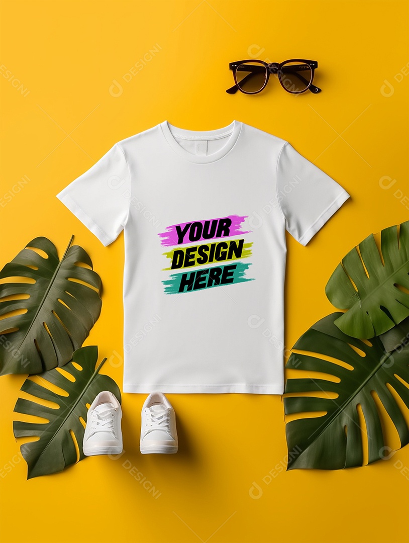 Mockup de Camiseta Infantil PSD Editável